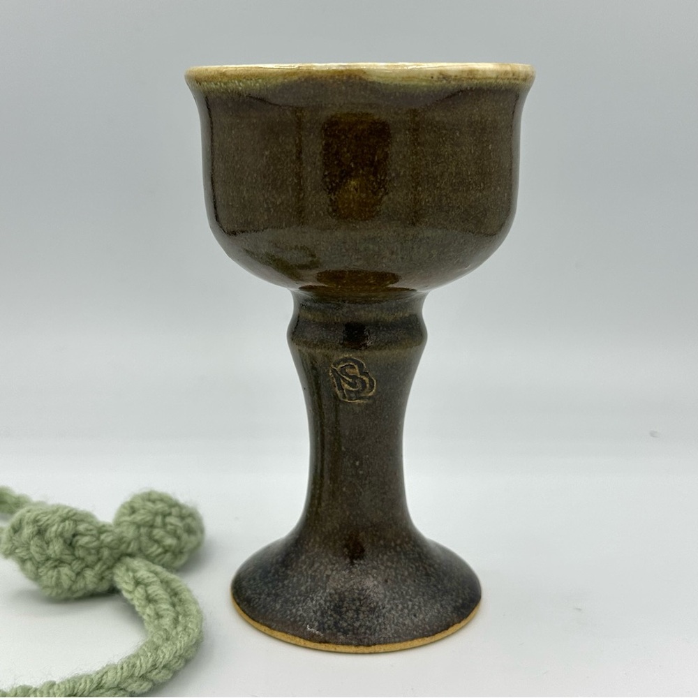 Handcrafted Ceramic Pottery Goblet 4 oz
